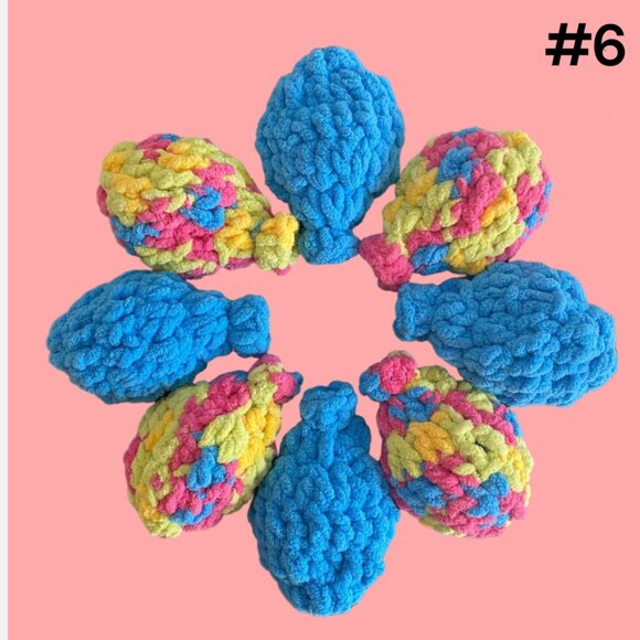 Crochet Water Balloons Reusable‎ Handmade Pool Toy Game Latex Free (Set of 8) - Picture 6 of 13